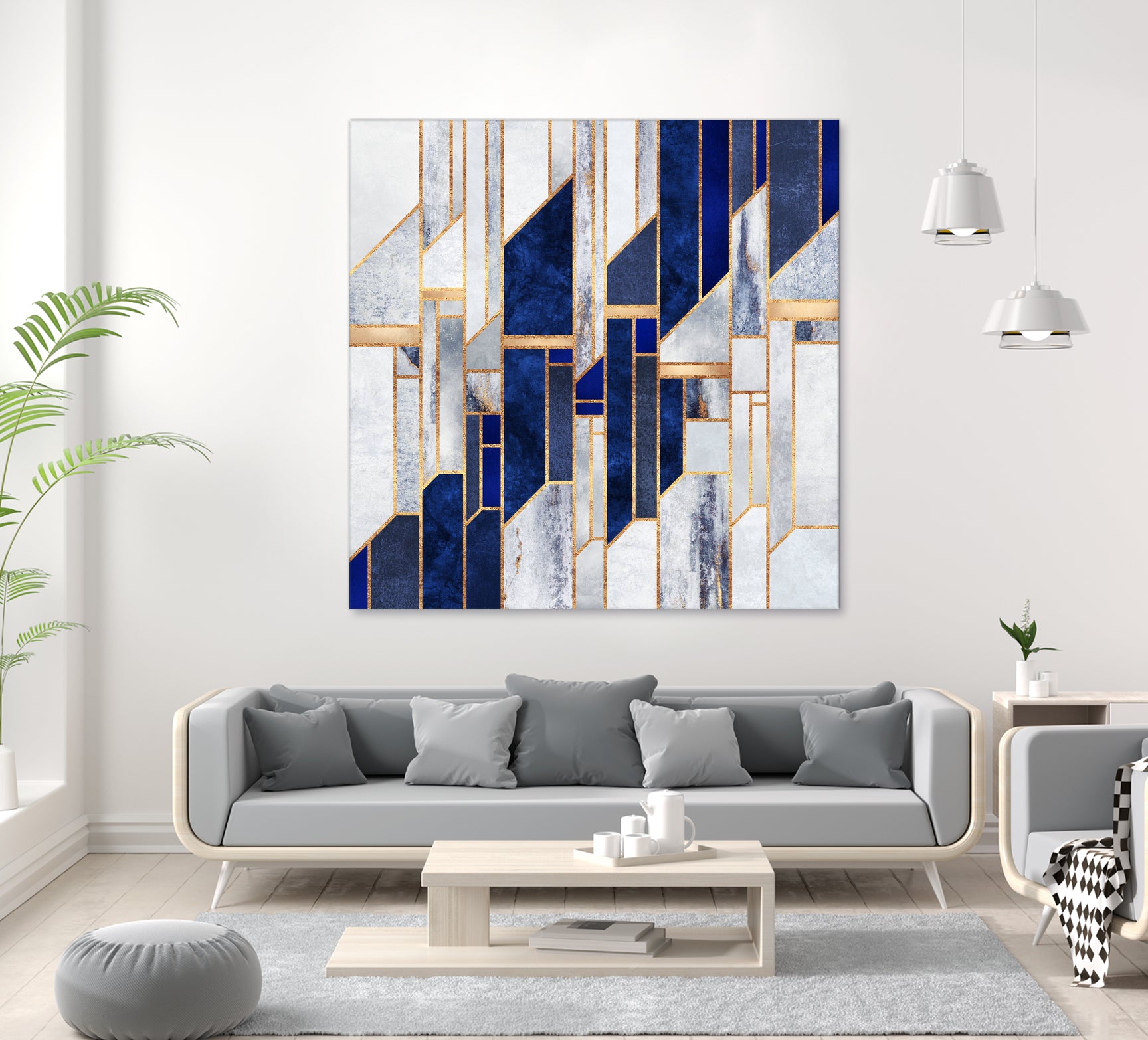 Blue Winter Sky by Elisabeth Fredriksson on GIANT ART - blue digital drawing