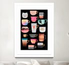 Coffee Cup Collection by Elisabeth Fredriksson on GIANT ART - white digital drawing