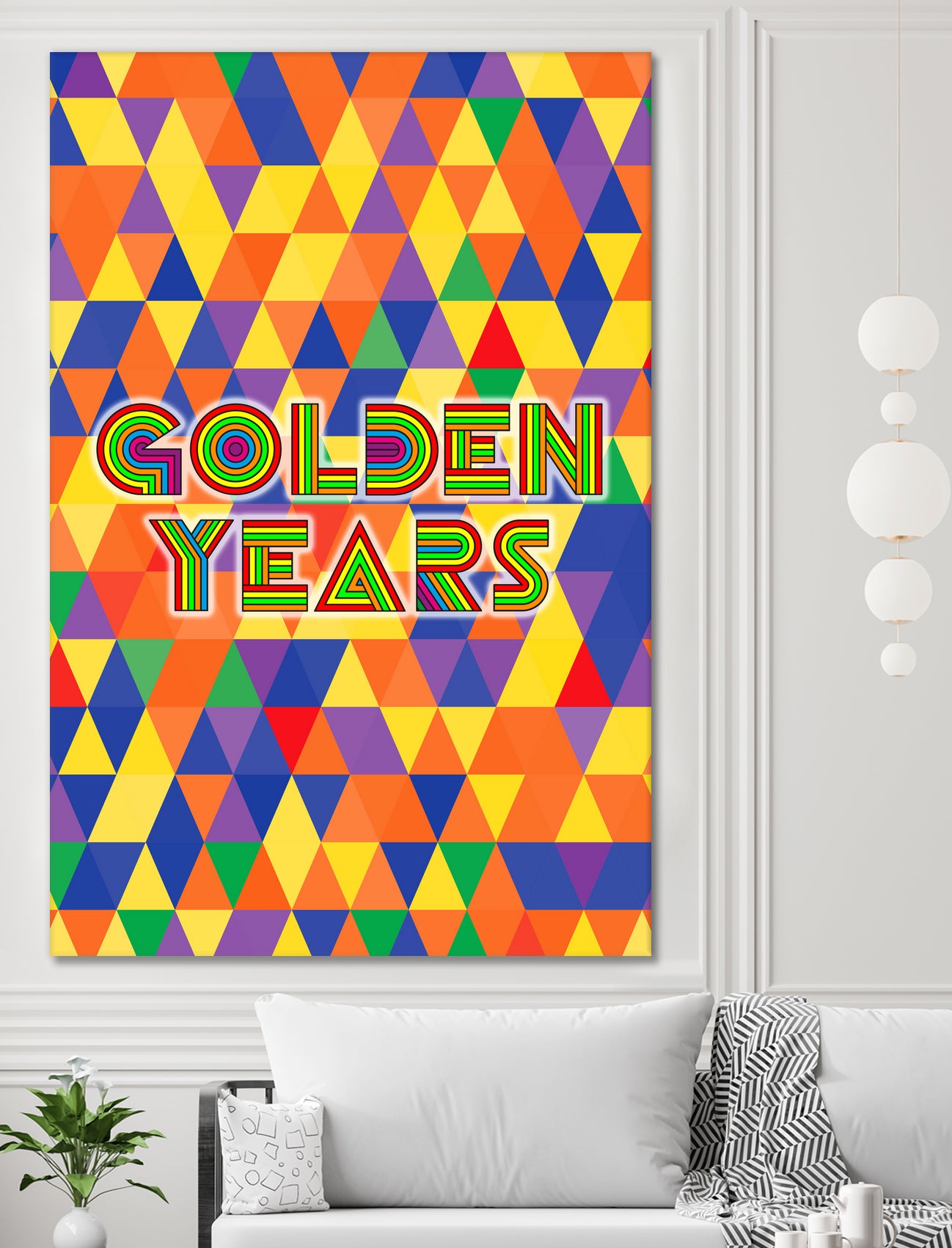 Golden Years by Ralph Frankenberg on GIANT ART - yellow typography