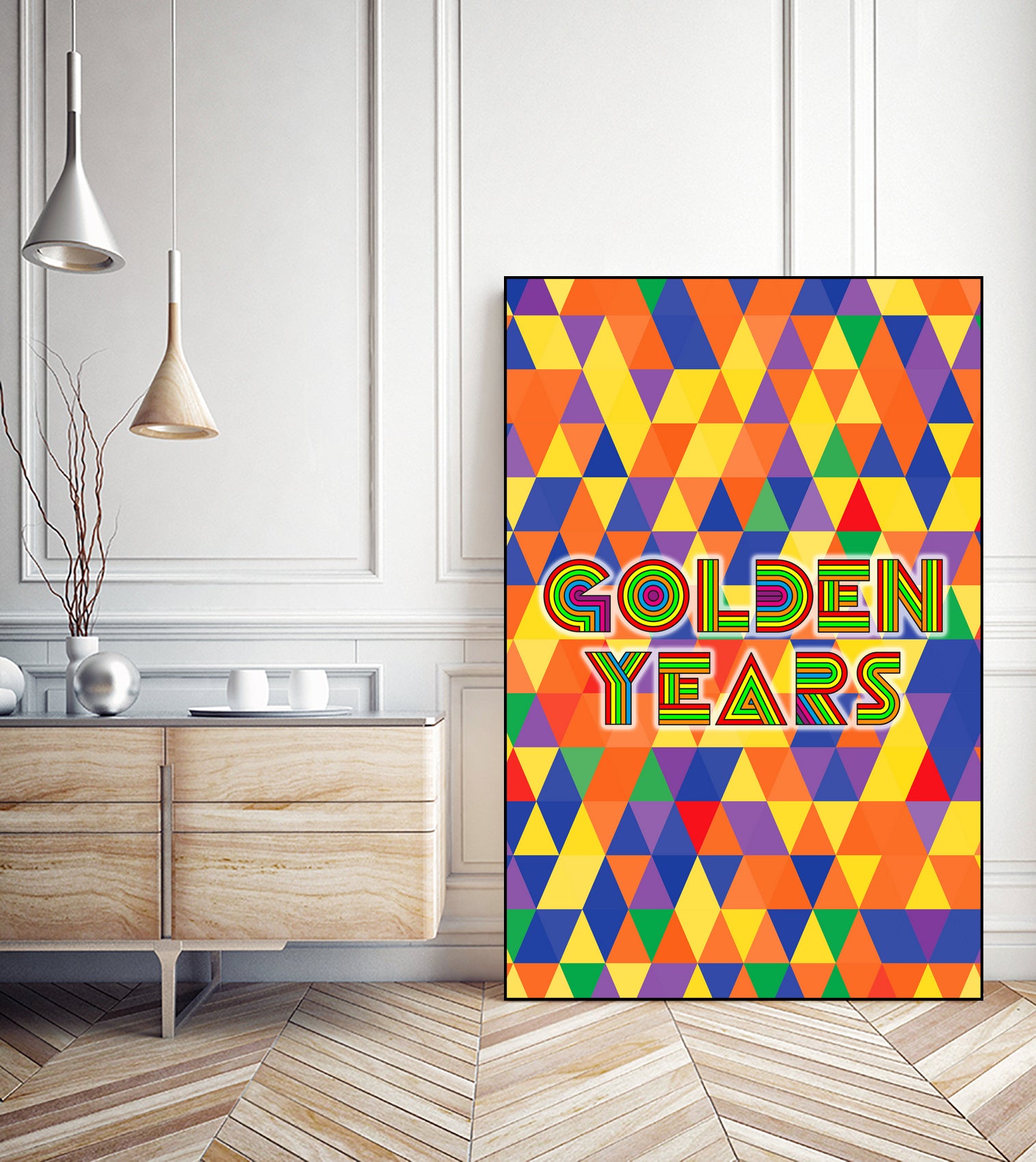 Golden Years by Ralph Frankenberg on GIANT ART - yellow typography