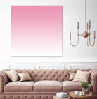 Aria Pink and White Gradient by Leah McPhail on GIANT ART - pink digital painting