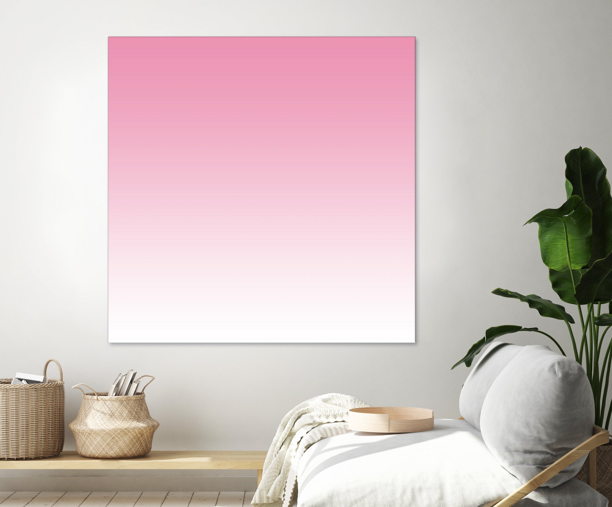 Aria Pink and White Gradient by Leah McPhail on GIANT ART - pink digital painting