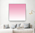 Aria Pink and White Gradient by Leah McPhail on GIANT ART - pink digital painting