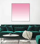 Aria Pink and White Gradient by Leah McPhail on GIANT ART - pink digital painting