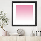 Aria Pink and White Gradient by Leah McPhail on GIANT ART - pink digital painting