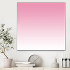 Aria Pink and White Gradient by Leah McPhail on GIANT ART - pink digital painting