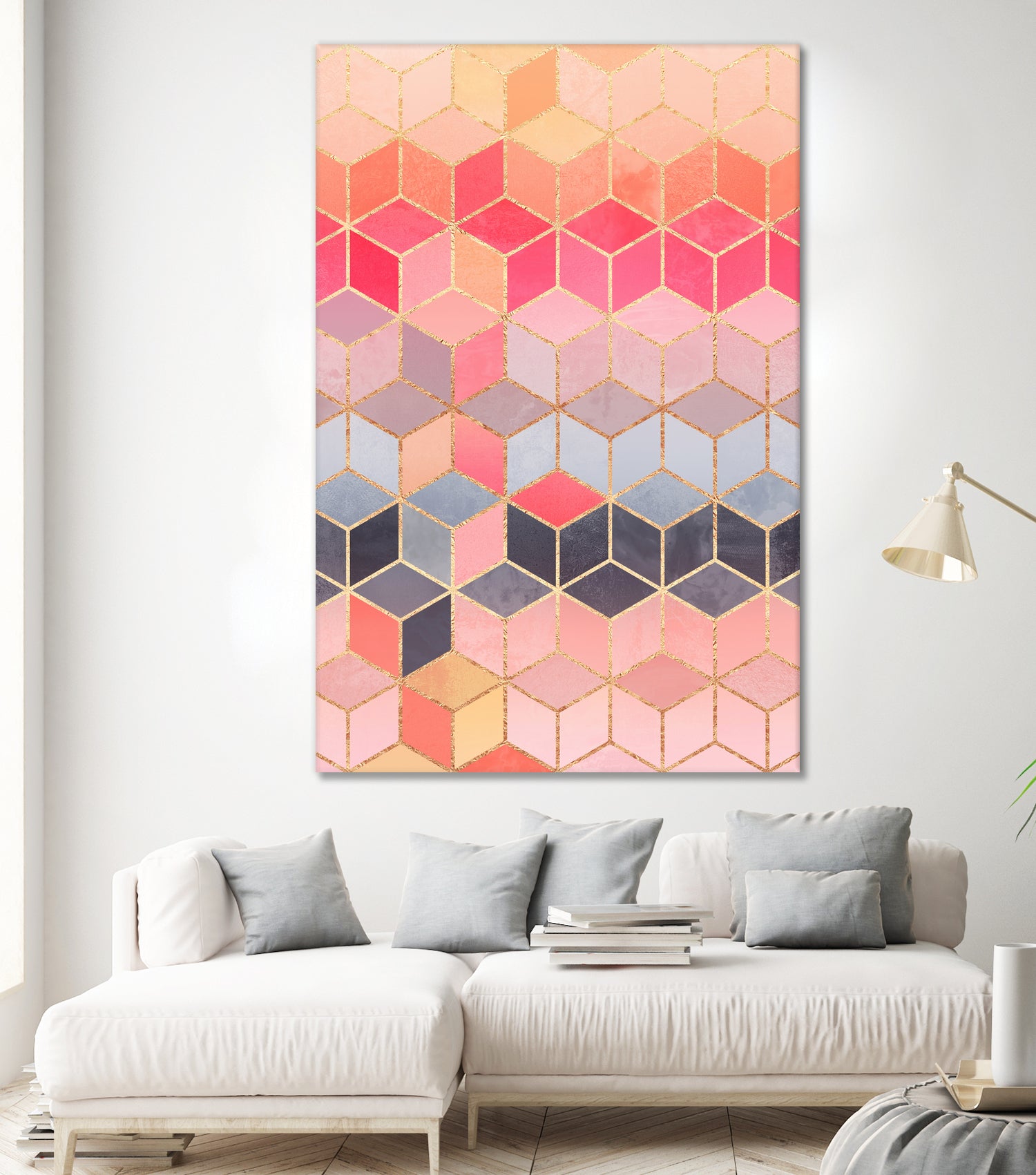 Happy Cubes by Elisabeth Fredriksson on GIANT ART - pink digital drawing