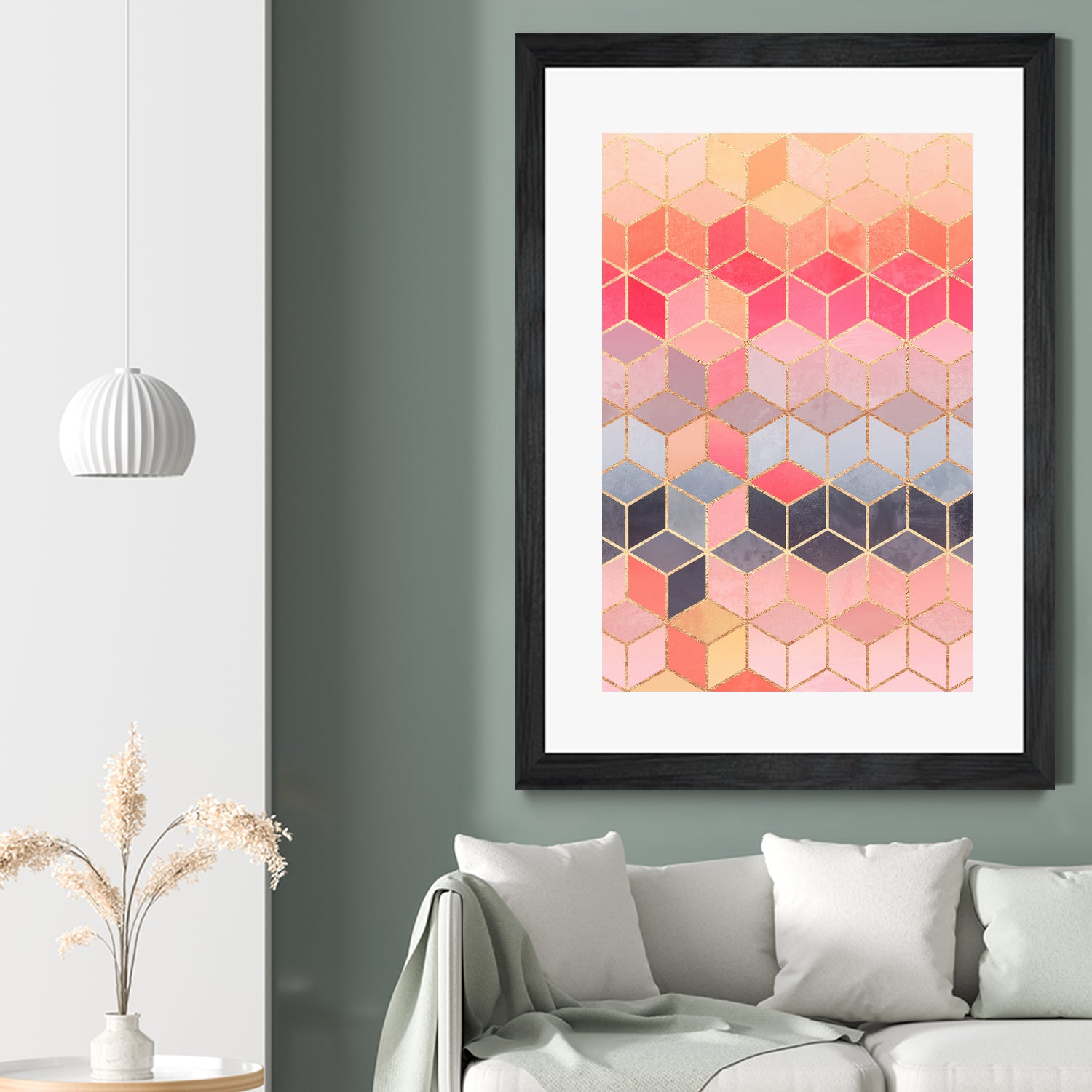 Happy Cubes by Elisabeth Fredriksson on GIANT ART - pink digital drawing