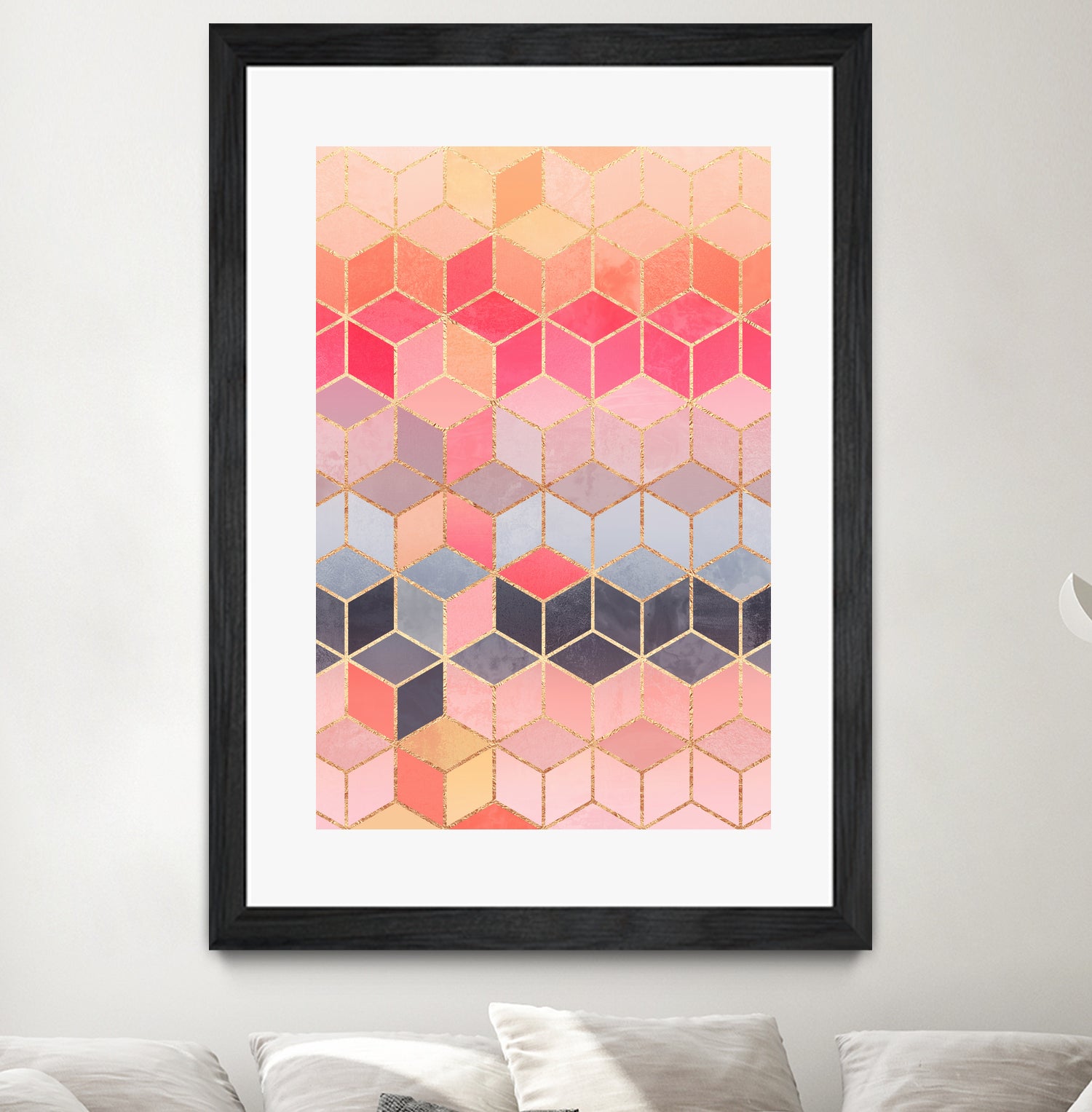 Happy Cubes by Elisabeth Fredriksson on GIANT ART - pink digital drawing