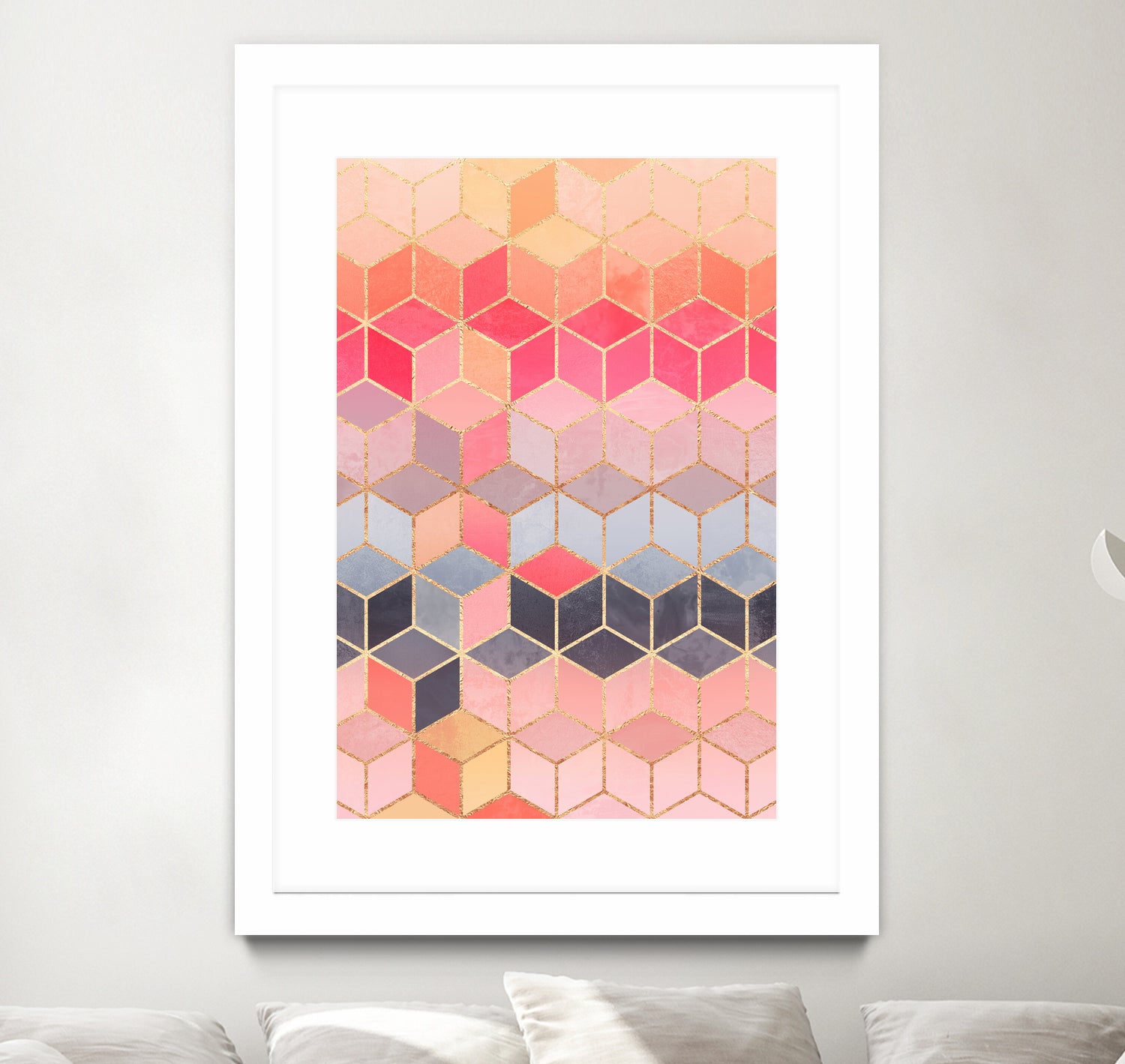 Happy Cubes by Elisabeth Fredriksson on GIANT ART - pink digital drawing