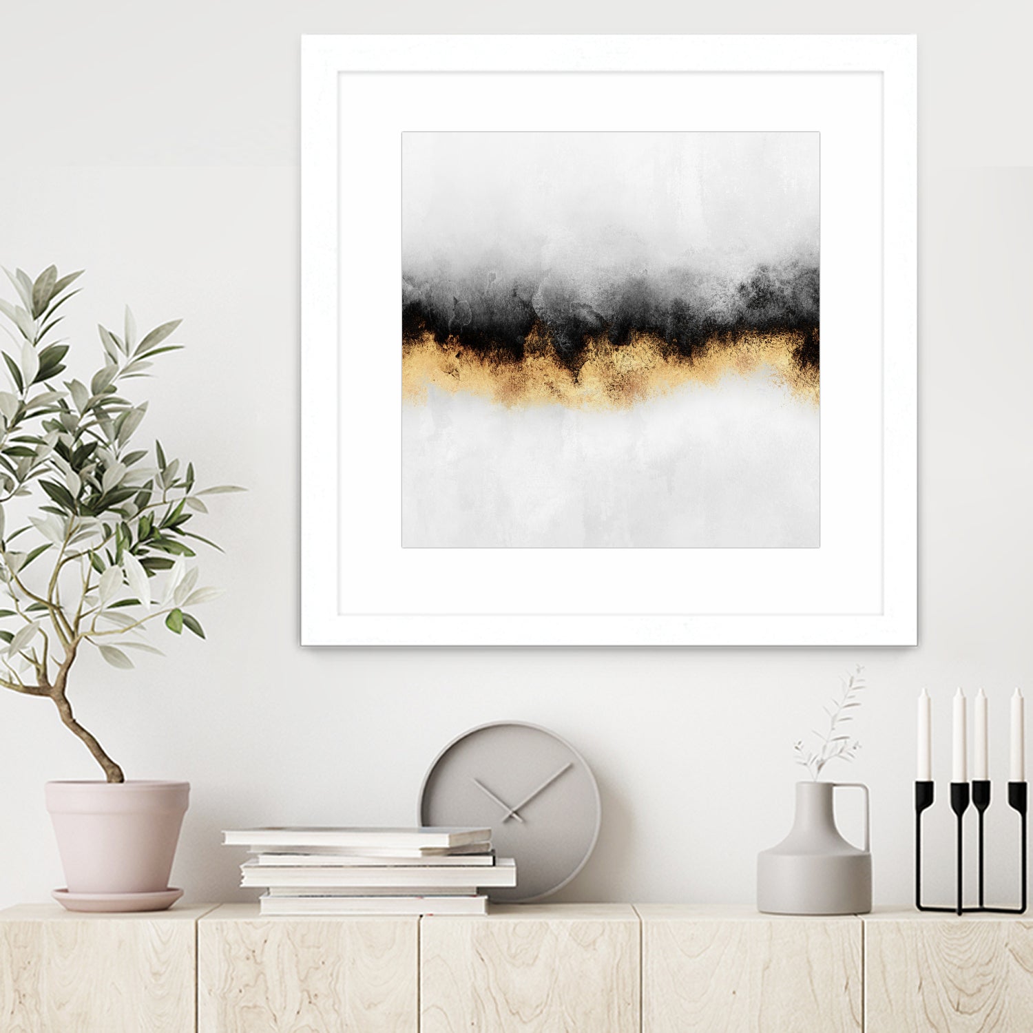 Sky 2 by Elisabeth Fredriksson on GIANT ART - gray mixed media