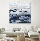 Mountains by Elisabeth Fredriksson on GIANT ART - blue digital drawing