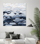 Mountains by Elisabeth Fredriksson on GIANT ART - blue digital drawing