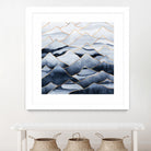 Mountains by Elisabeth Fredriksson on GIANT ART - blue digital drawing