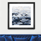 Mountains by Elisabeth Fredriksson on GIANT ART - blue digital drawing