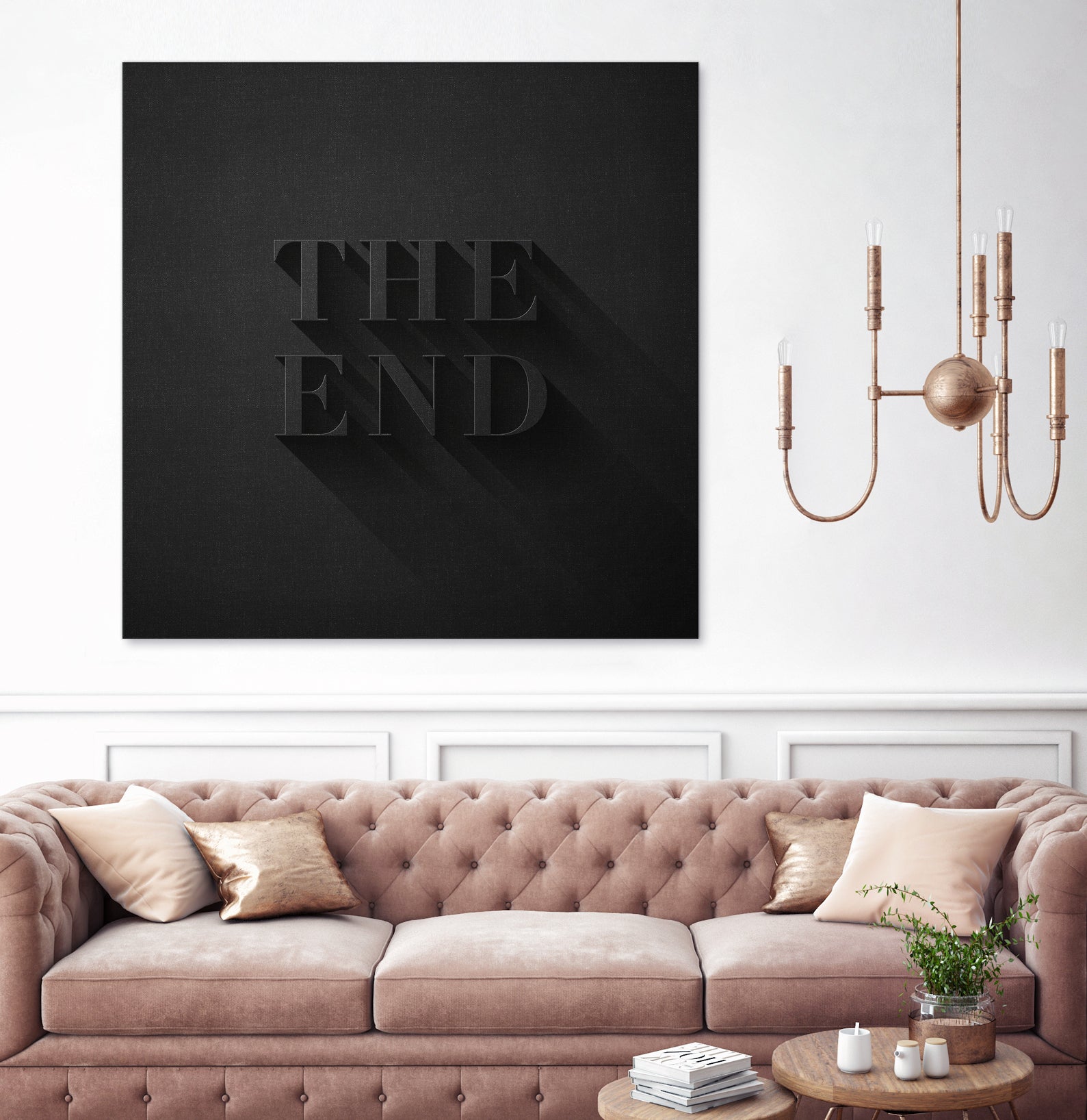 THE END by Daniel Coulmann on GIANT ART - black typography