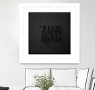 THE END by Daniel Coulmann on GIANT ART - black typography