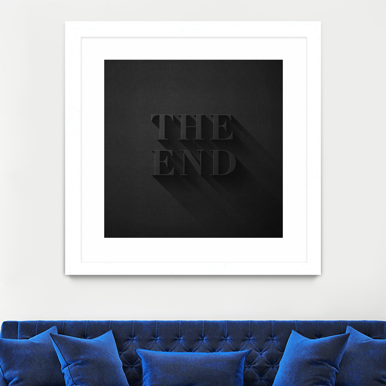 THE END by Daniel Coulmann on GIANT ART - black typography