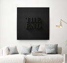 THE END by Daniel Coulmann on GIANT ART - black typography