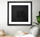 THE END by Daniel Coulmann on GIANT ART - black typography