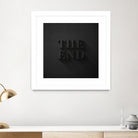 THE END by Daniel Coulmann on GIANT ART - black typography