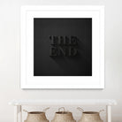 THE END by Daniel Coulmann on GIANT ART - black typography