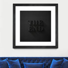 THE END by Daniel Coulmann on GIANT ART - black typography