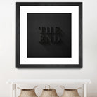 THE END by Daniel Coulmann on GIANT ART - black typography