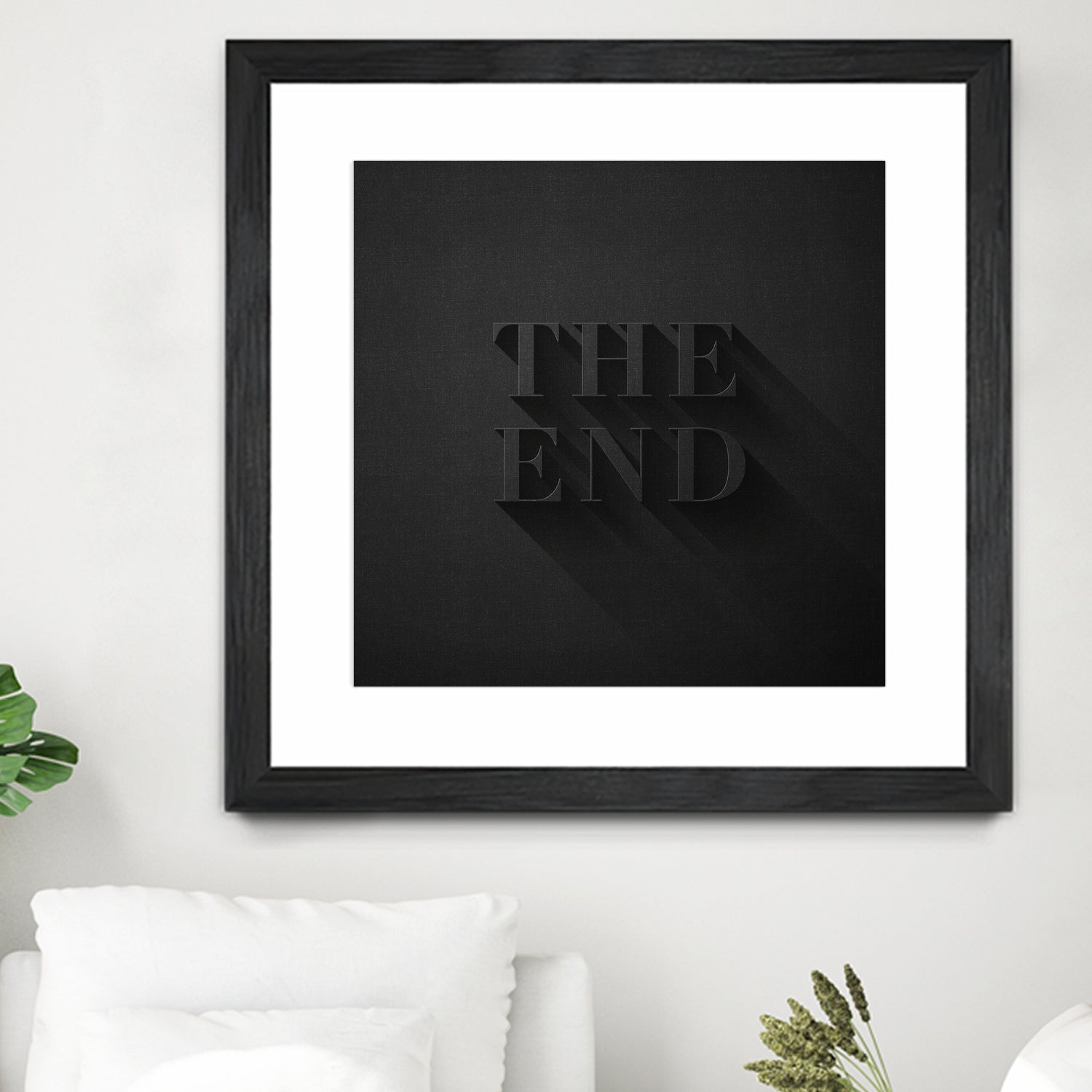 THE END by Daniel Coulmann on GIANT ART - black typography