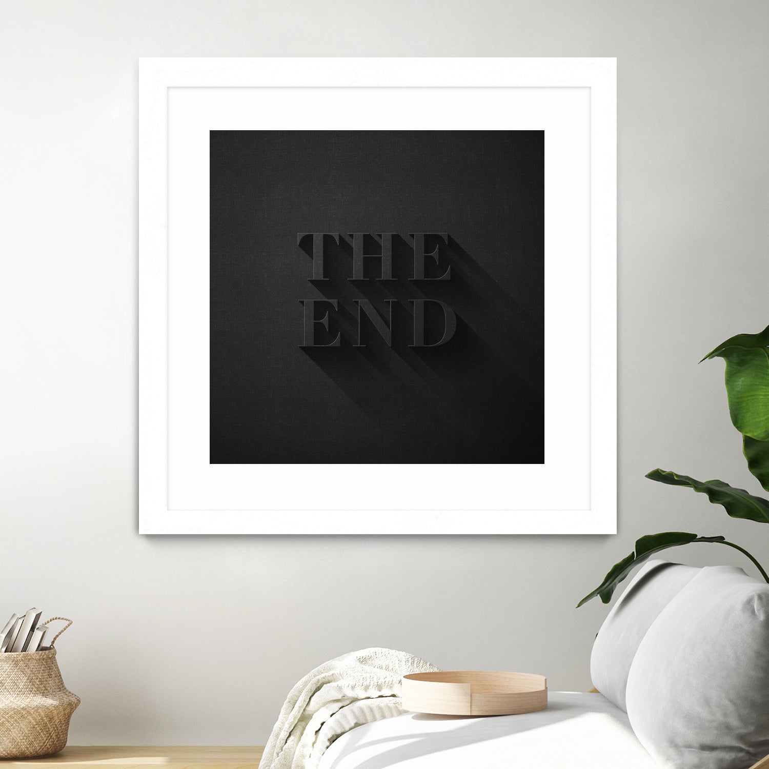 THE END by Daniel Coulmann on GIANT ART - black typography