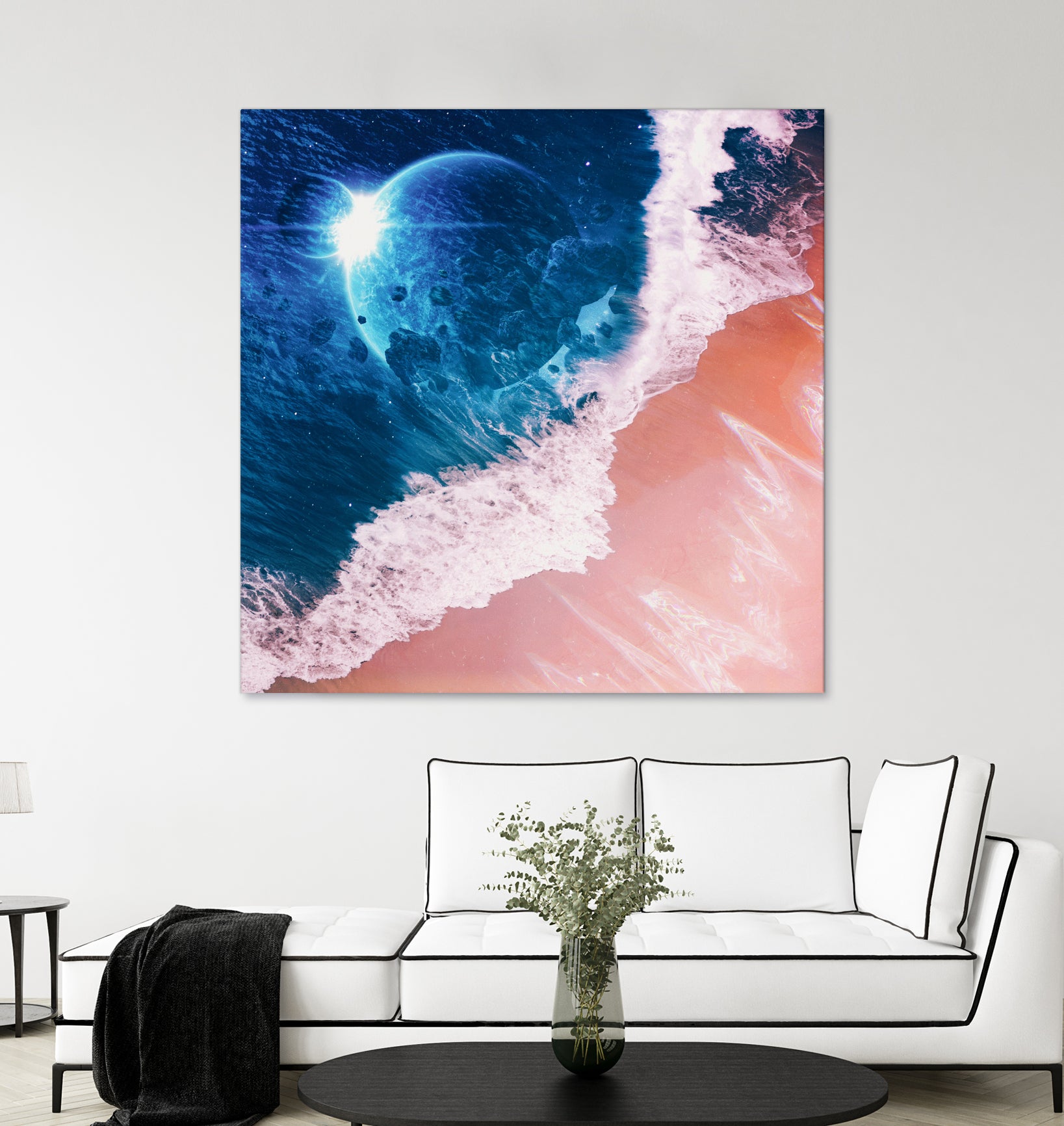 Rebel wave by Jorge Luis Miraldo on GIANT ART - blue digital painting