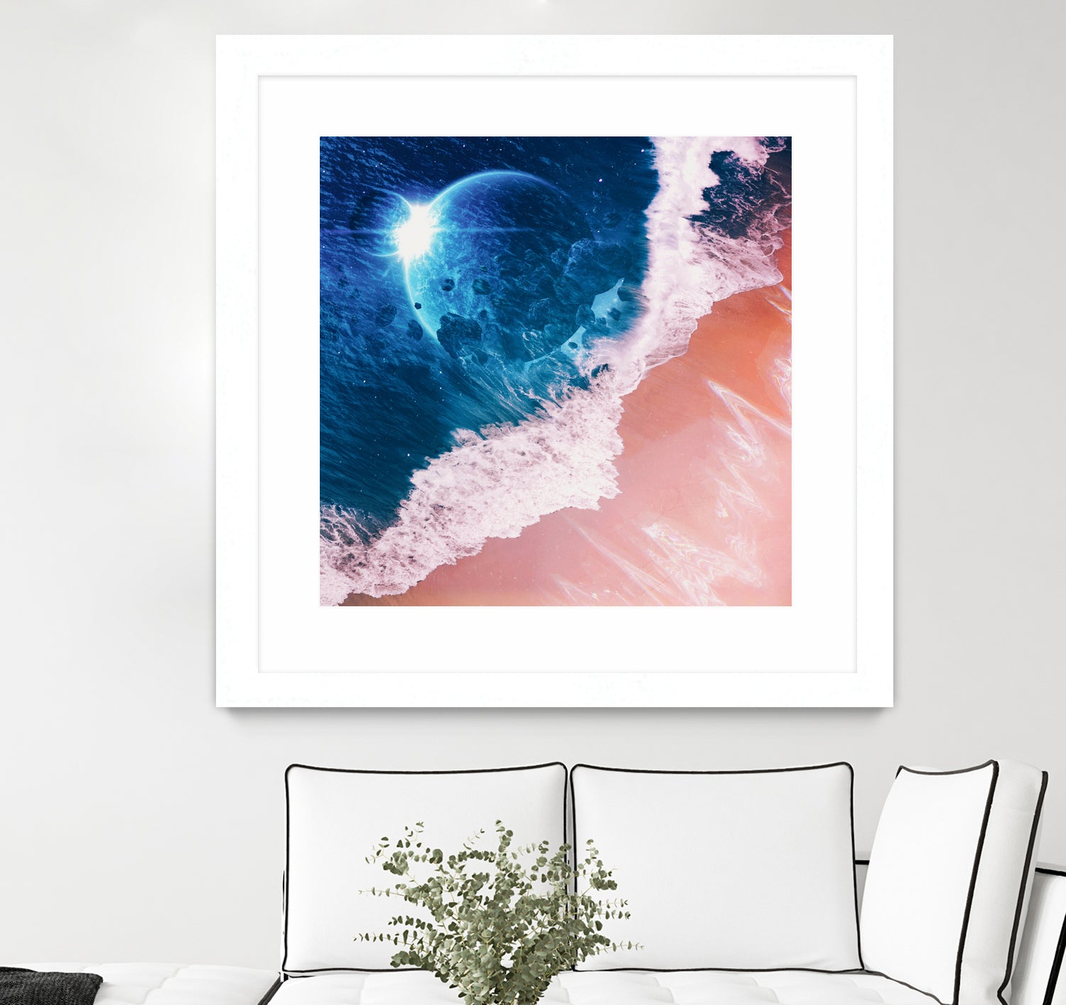 Rebel wave by Jorge Luis Miraldo on GIANT ART - blue digital painting