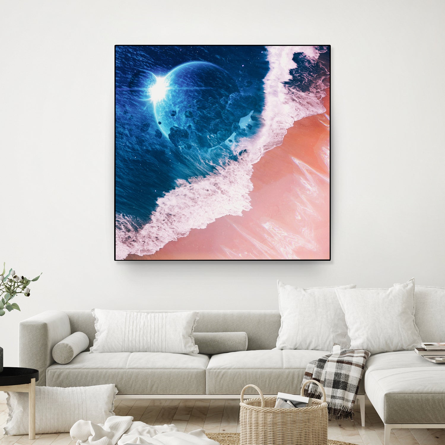 Rebel wave by Jorge Luis Miraldo on GIANT ART - blue digital painting