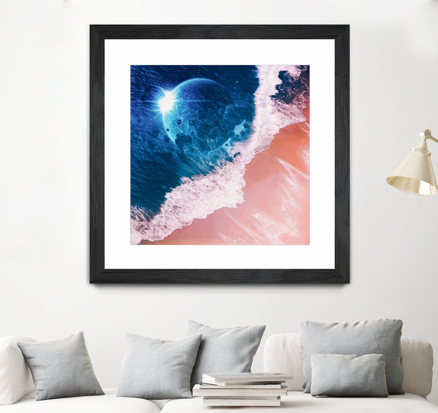 Rebel wave by Jorge Luis Miraldo on GIANT ART - blue digital painting