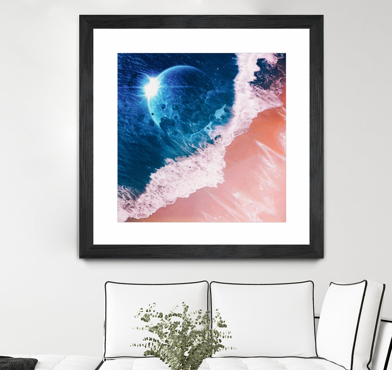 Rebel wave by Jorge Luis Miraldo on GIANT ART - blue digital painting