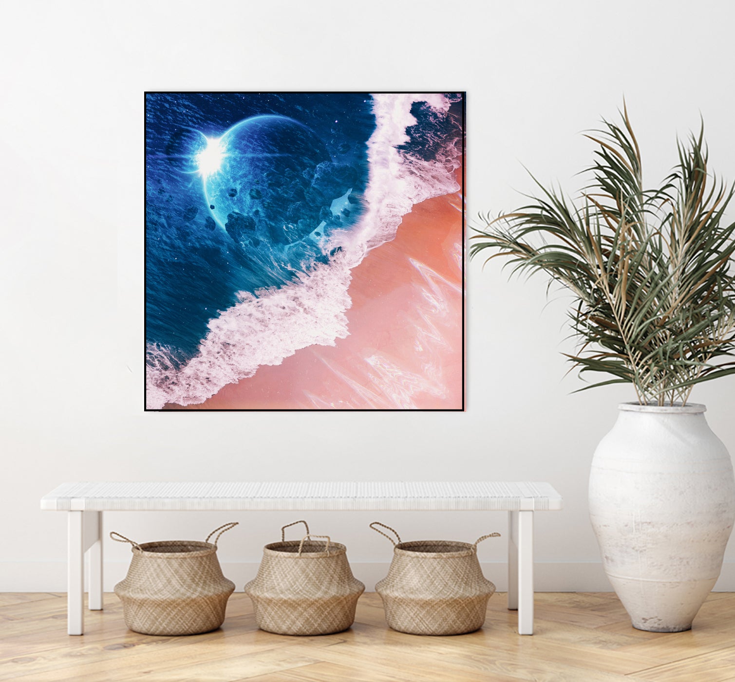 Rebel wave by Jorge Luis Miraldo on GIANT ART - blue digital painting