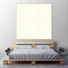 Small Yellow Polka Dots Pattern by David Kessler on GIANT ART - yellow digital painting