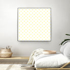 Small Yellow Polka Dots Pattern by David Kessler on GIANT ART - yellow digital painting