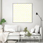 Small Yellow Polka Dots Pattern by David Kessler on GIANT ART - yellow digital painting