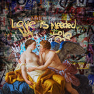 love is needed by José Luis Guerrero on GIANT ART - blue digital painting