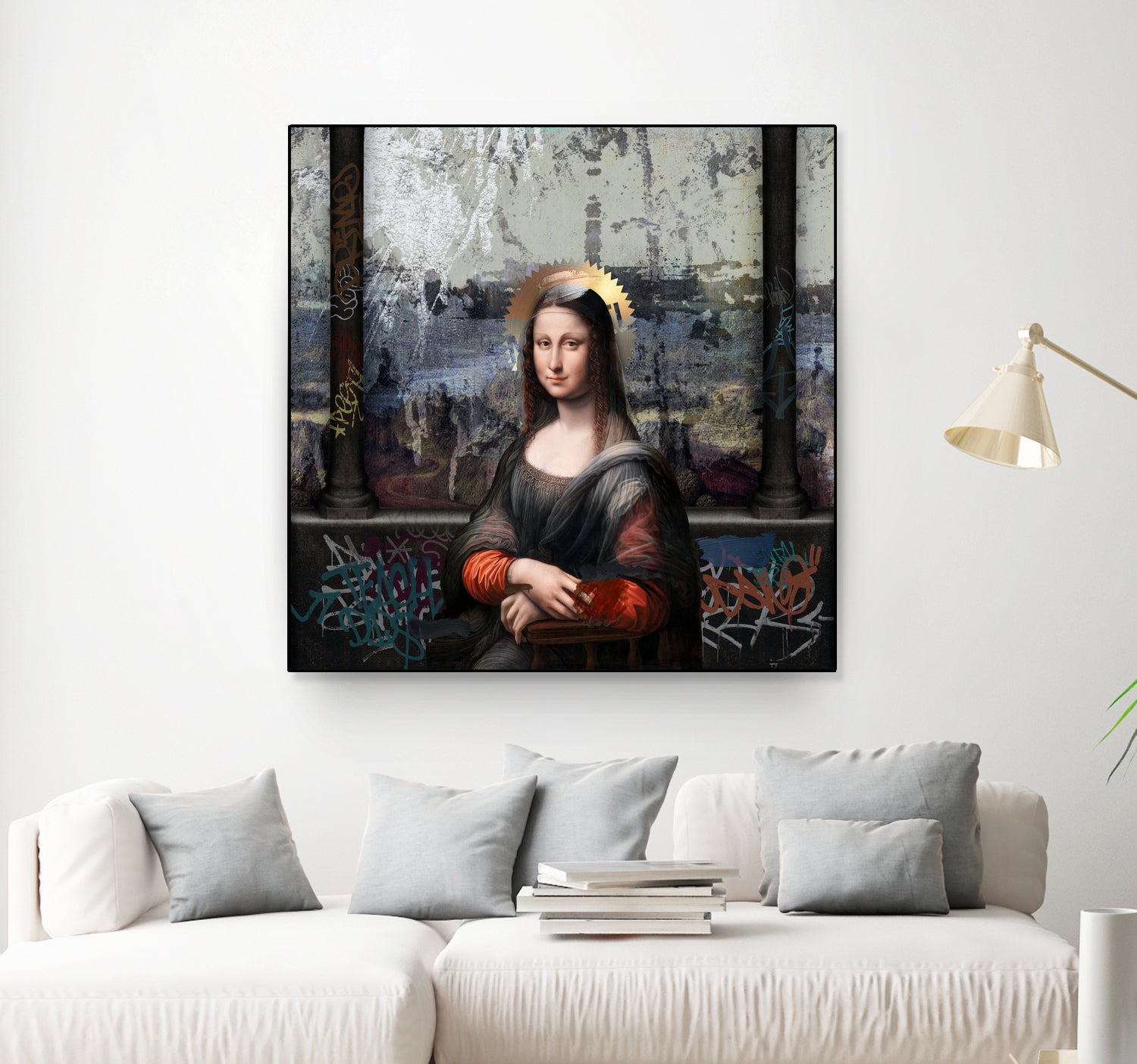 Gioconda by José Luis Guerrero on GIANT ART - gray digital painting