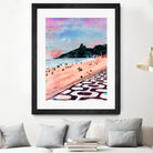 Rio Watercolors - Ipanema by Felipe Navega on GIANT ART - blue digital painting