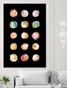 Painted Dots & Gold by Ralph Frankenberg on GIANT ART - pink digital painting