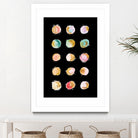 Painted Dots & Gold by Ralph Frankenberg on GIANT ART - pink digital painting