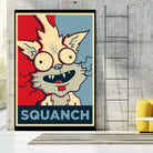 SQUANCH by Christopher Sanabria on GIANT ART - blue digital painting