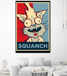 SQUANCH by Christopher Sanabria on GIANT ART - blue digital painting