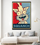 SQUANCH by Christopher Sanabria on GIANT ART - blue digital painting