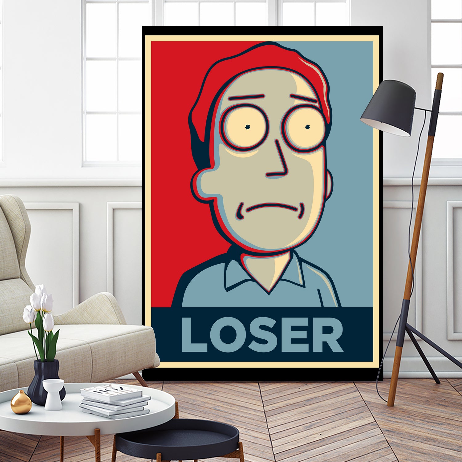 LOSER by Christopher Sanabria on GIANT ART - blue digital painting