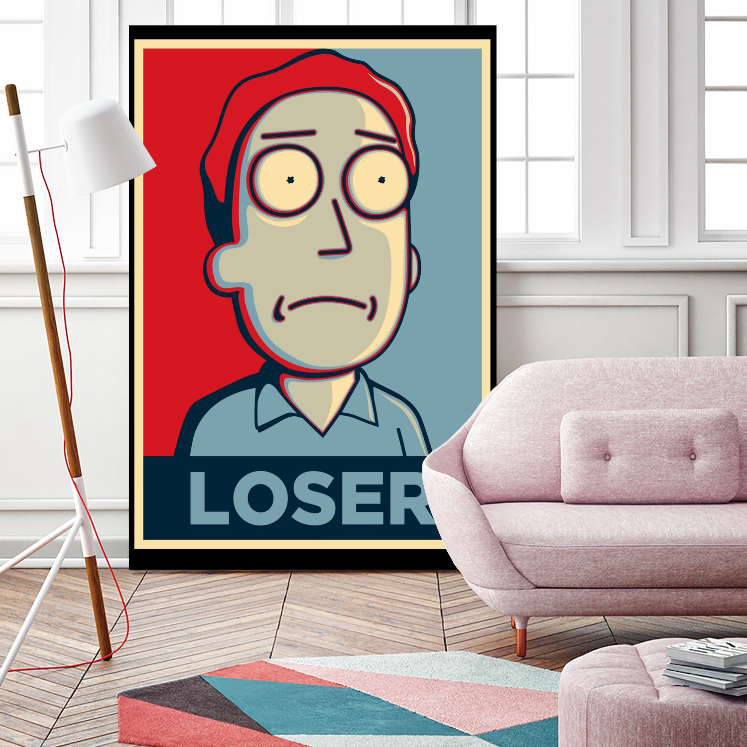 LOSER by Christopher Sanabria on GIANT ART - blue digital painting