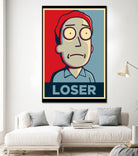 LOSER by Christopher Sanabria on GIANT ART - blue digital painting